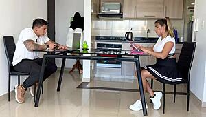 Cuckold Gamer His Roommate Fucks His Girlfriend While He Plays Video Games