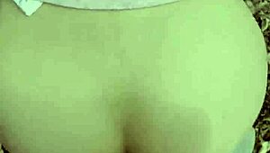 Blonde teen stops hiking for outdoor public park sex, getting creampied passionately