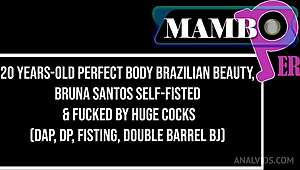 Hey, check out this 20-year-old brazilian beauty bruna santos doing self-fisted dap dp fisting anal!!