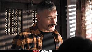 Perv Stepdad Fucks His Naughty Stepsons Girlfriend From Behind