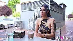 Hot venus lilith makes a dude cum twice in her intense first porno casting session