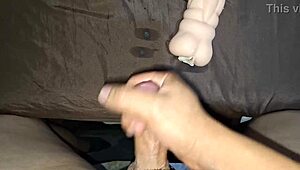 cum-filled fuck doll running inside