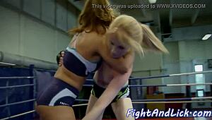 have you seen this glam babe getting anally fingered by her lesbian partner?