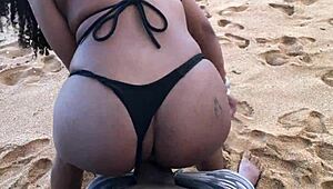 Met this hot brunette at the beach and we fucked