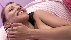 Celeste Star and Brooke Belle perform high-class lesbian anal fucking.