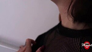 Girlfriend's stepsister gave me a blowjob, almost got caught.