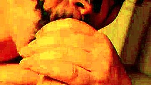 Hot neighbor gives intense blowjob, cums in mouth, swallows moaning loudly.