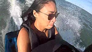 Adventures on jet ski in the sea of Guarujá, São Paulo