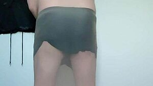 Carmen Nylonjunge Explores Full-Body Nylon Wear