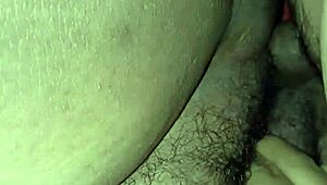 Fucking my fat pussy wife completely on the bed!