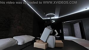 playing with goth friend in roblox