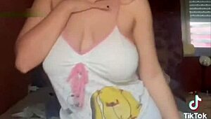 Morena with big natural tits will make you cum from pleasure