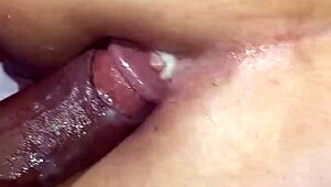 Blonde slut endures anal fucking, resulting in gaping ass