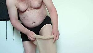 Carmen Nylonjunge Explores Full-Body Nylon Wear