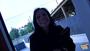 brunette aches for deep anal after sucking his dick