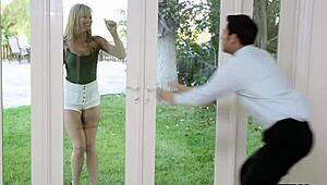 Sexy brunette teen 18+ banged by a perverted professor in taboo group hardcore