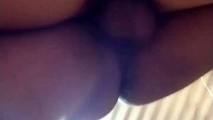 She got her round little ass fully analed