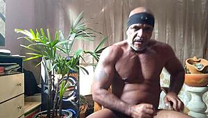 Imagine This Brazilian Bear With His Massive Fat Cock Stroking In His Underwear