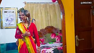 सुंदर तमिल कपल की शादी की रात के बाद पहली सेक्स! पूरा मूवी 😍