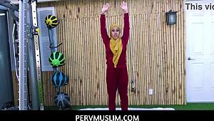 Fitness Trainer Fucks Exotic Arabic Client