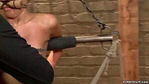 big tits bound lesbian takes rough anal fucking with deepthroat and choking