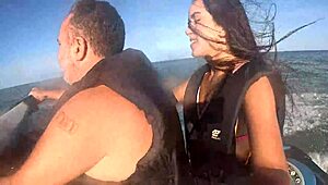 Adventures on jet ski in the sea of Guarujá, São Paulo