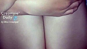 thai girl subtly spreads her tight pussy for a stranger's creampie fuck