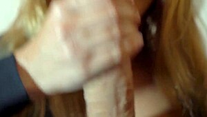 Gang bang unfolds in this pov banging story with blonde riding big cocks