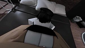 playing with goth friend in roblox