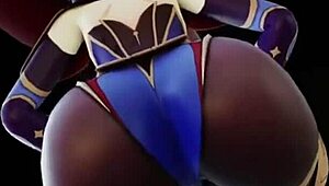 Mona the witch with big ass in remastered version