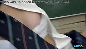 Strict professor disciplines the asian cutie by drilling her snatch and filling it with cum