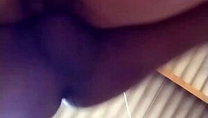 She got her round little ass fully analed