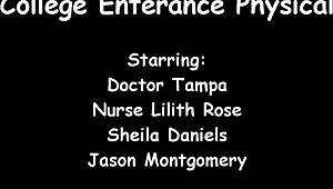 sheila daniels gets anal fingered in tampa university physical exam.