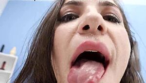 Kristy black subtly hints at her piss-soaked ass stretching with four studs