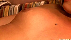 Naughty brunette rides cock eagerly