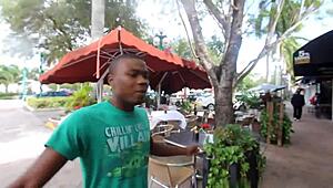 Caricature gone wrong starving artist gets fed black dick in florida