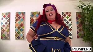 Prepare for takeoff with a DP threesome featuring a BBW stewardess at Plumperd.