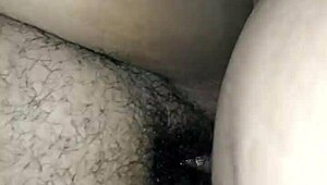 Fucking my fat pussy wife completely on the bed!