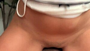 Step sis offers her tight pussy for pocket money in this POV sex session with Labubu