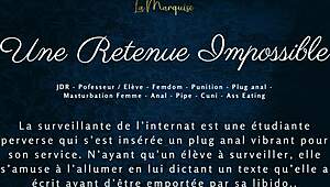 french femdom anal with audio, it's impossible to hold back the pleasure 😍