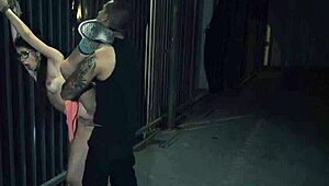 Topless teen 18+ handjobs big white dick in bondage bdsm, then hardcore fucks! Guys make passes!