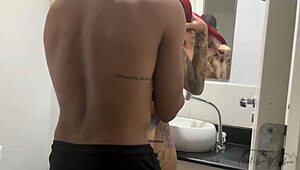 Redhead Milf Slut Takes Double Penetration and Creampie