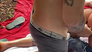 Cute blonde feels intense pleasure with hidden sex toy in her ass