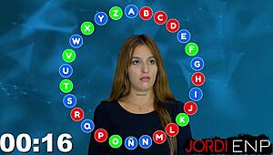 Myss Alessandra tries her best at my sexy game parody, and if she's lucky, she'll get the big prize