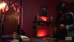 Teacher In Fishnet Stockings Gets Tight Pussy Penetrated After Face Fucking