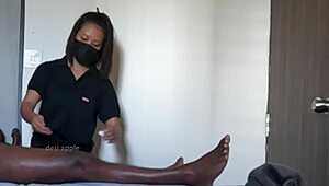 happy ending caught in hidden cam massage with handjob 😜