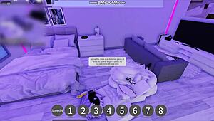 She asked to fill her with cum in Roblox!