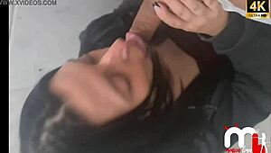 While My Husband Washed The Car I Went To The Gas Station Convenience Store Met A Cute Guy And Fucked In The Bathroom!