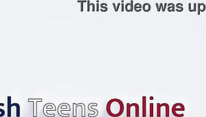 british blonde student smoking joi