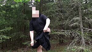 chubbykaot in the woods and playing